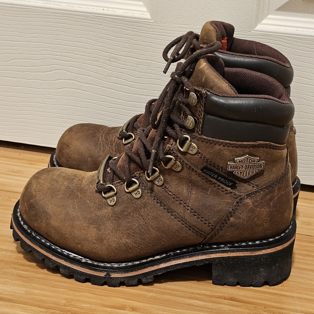 Harley-Davidson Women's Brown Leather Boots